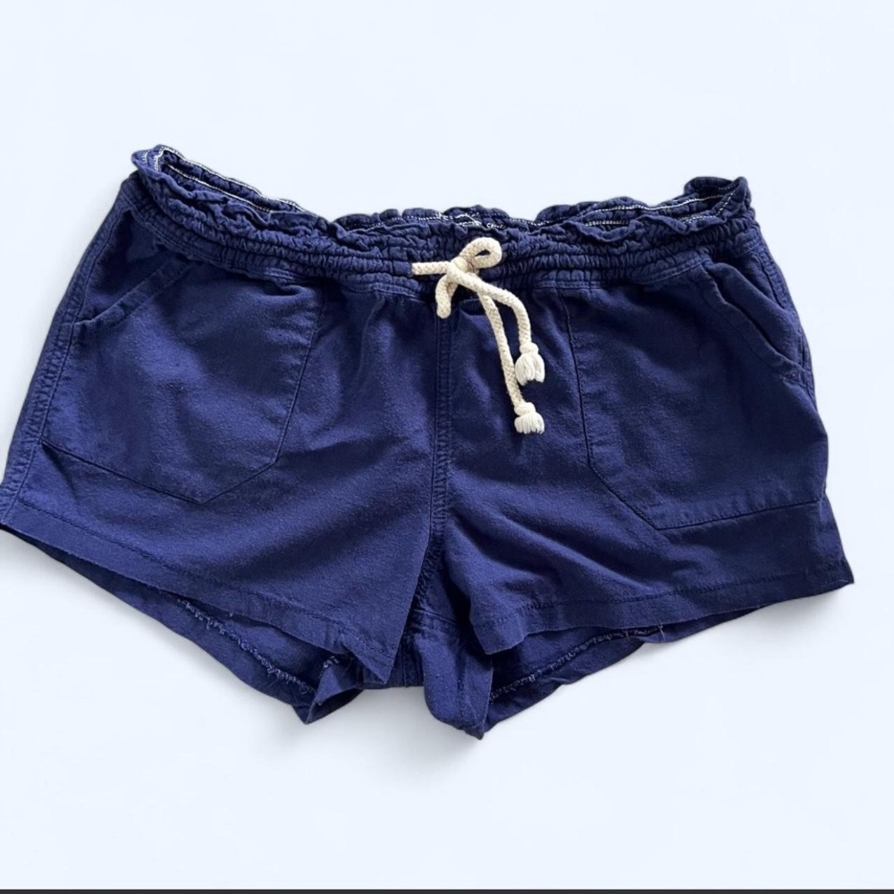 Navy Drawstring Women's Lounge Shorts